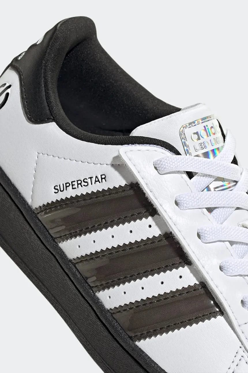 Детские кроссовки SUPERSTAR LED LIGHTS белые для мальчиков - фото 7