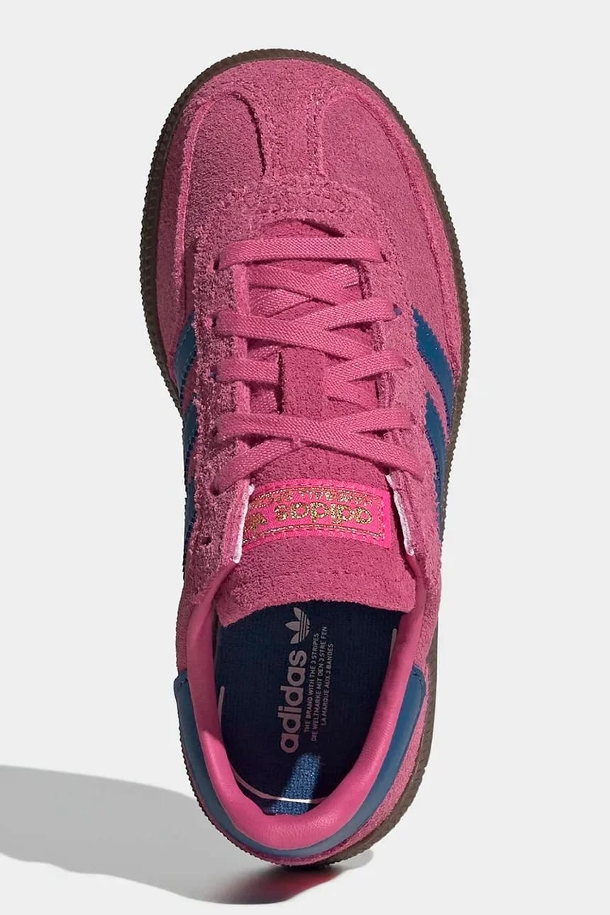 Детские замшевые кроссовки HANDBALL SPEZIAL розовые для мальчиков - фото 5