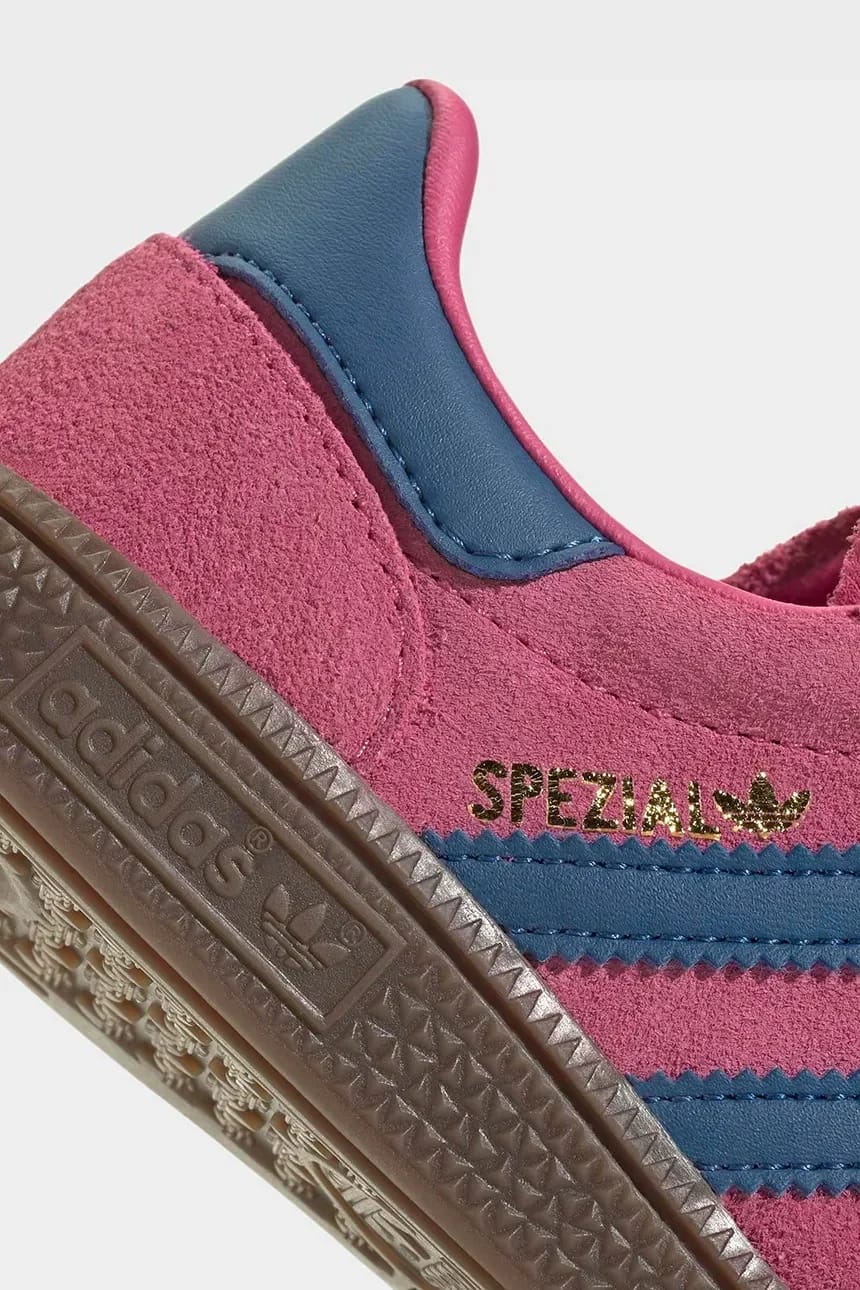 Детские замшевые кроссовки HANDBALL SPEZIAL розовые для мальчиков - фото 7