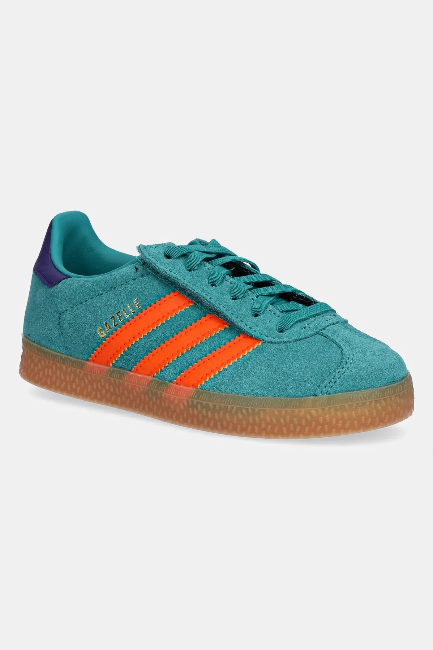 Детские замшевые кроссовки GAZELLE зеленые для мальчиков