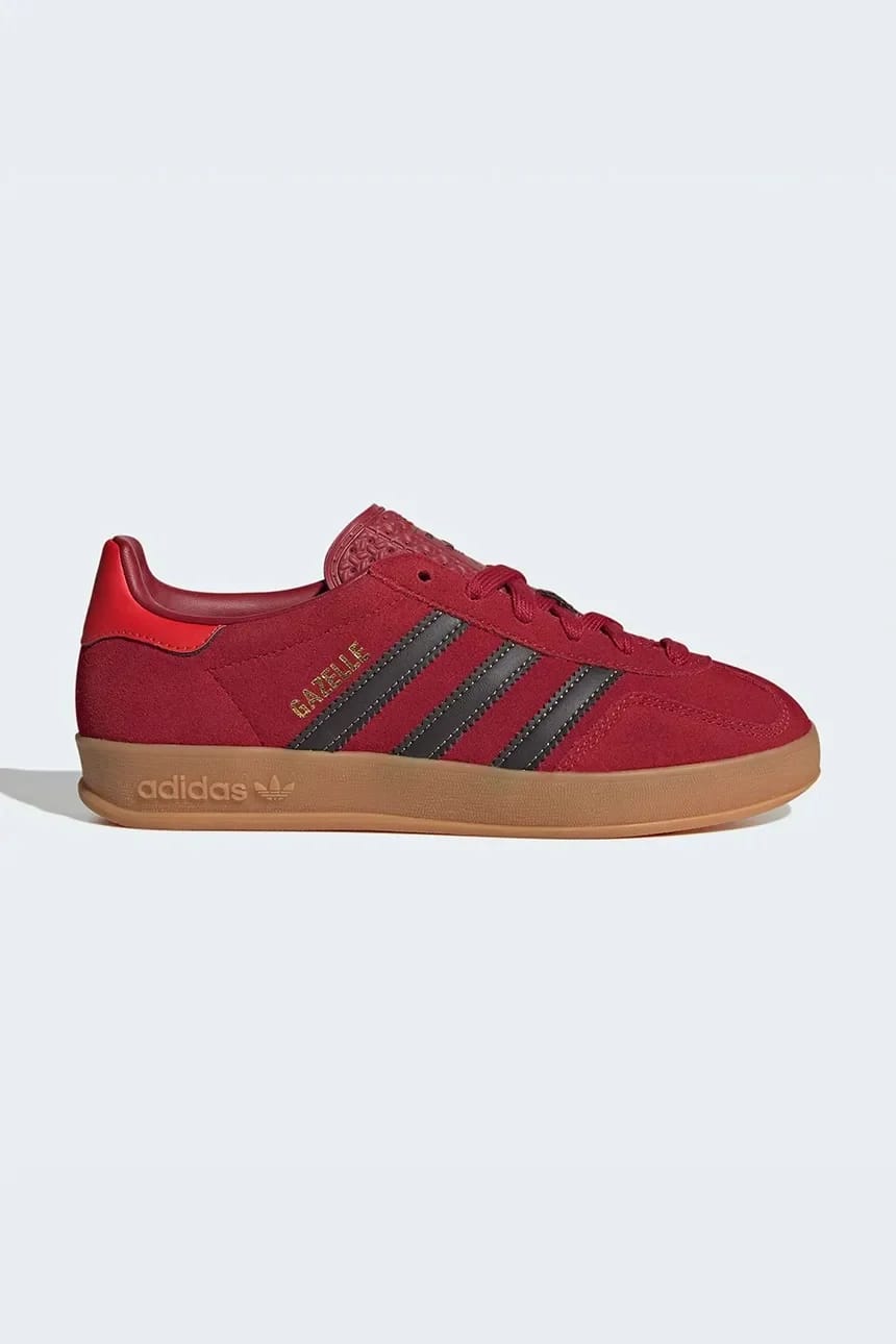 Детские кроссовки GAZELLE INDOOR красные для мальчиков