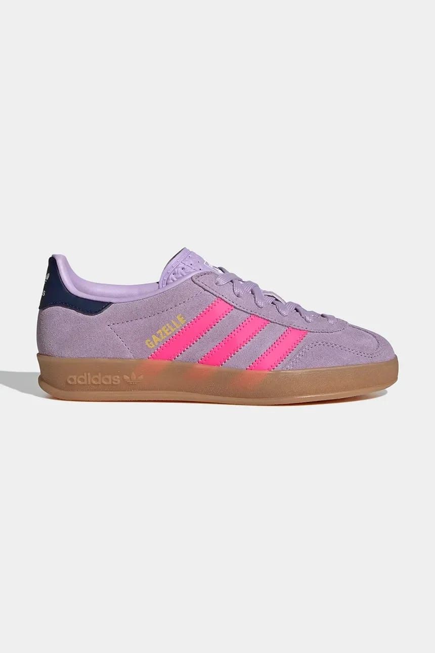 Детские кроссовки GAZELLE INDOOR фиолетовые для мальчиков