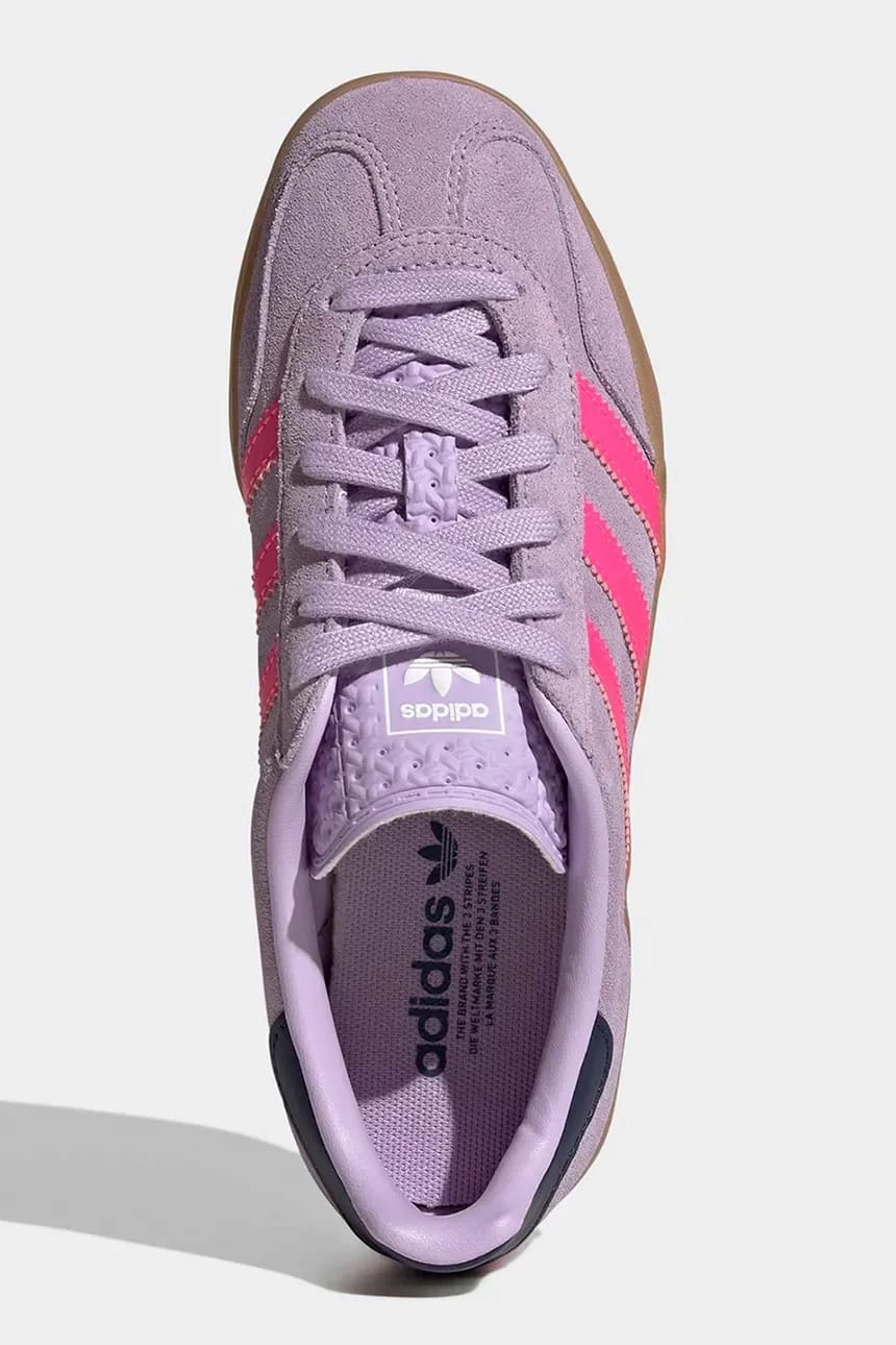 Детские кроссовки GAZELLE INDOOR фиолетовые для мальчиков - фото 5