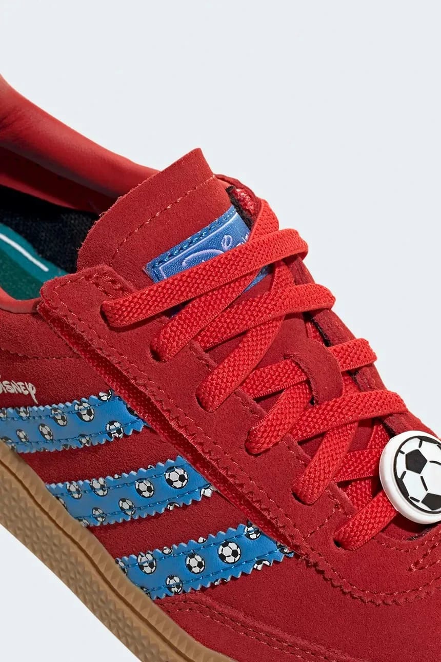 кроссовки HANDBALL SPEZIAL красные для мальчиков - фото 8