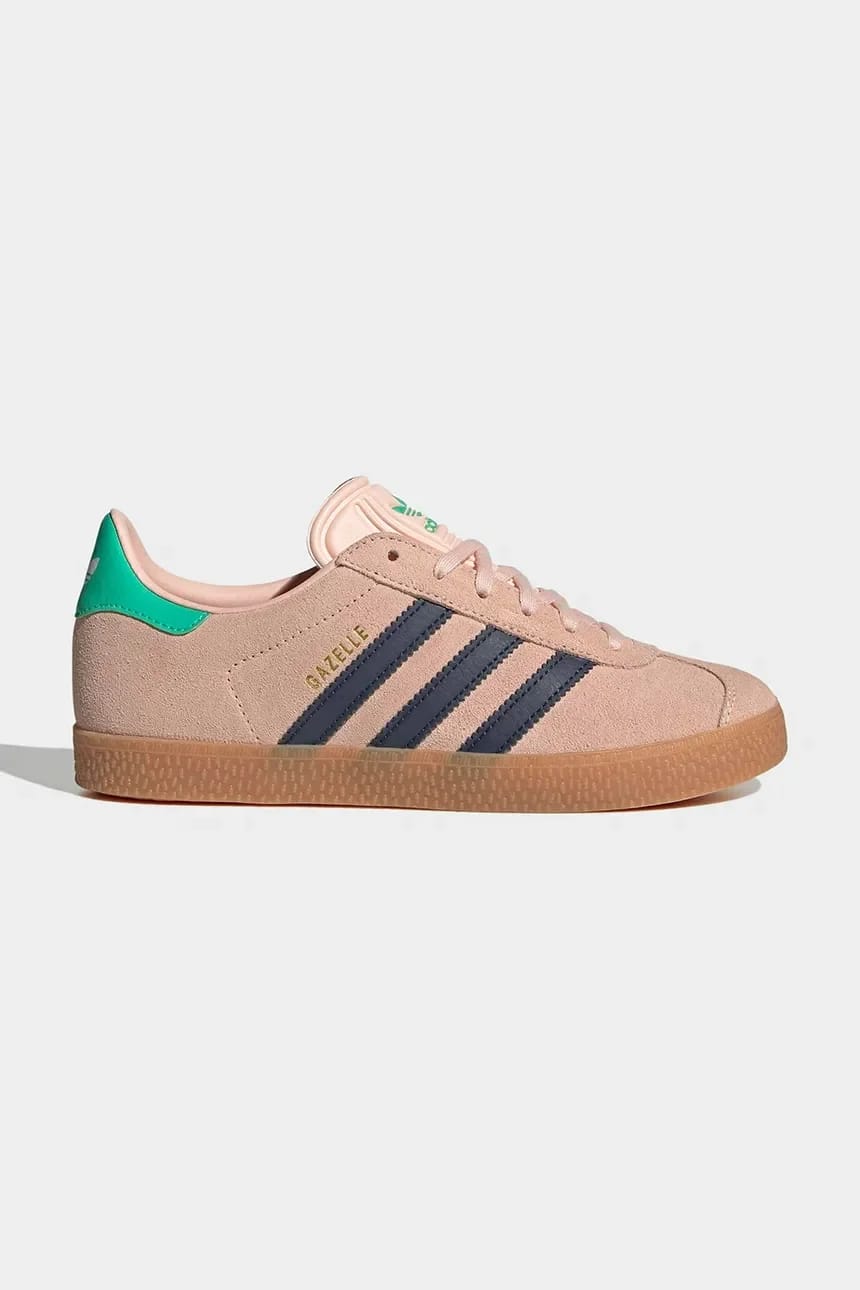 Детские замшевые кроссовки GAZELLE розовые для мальчиков