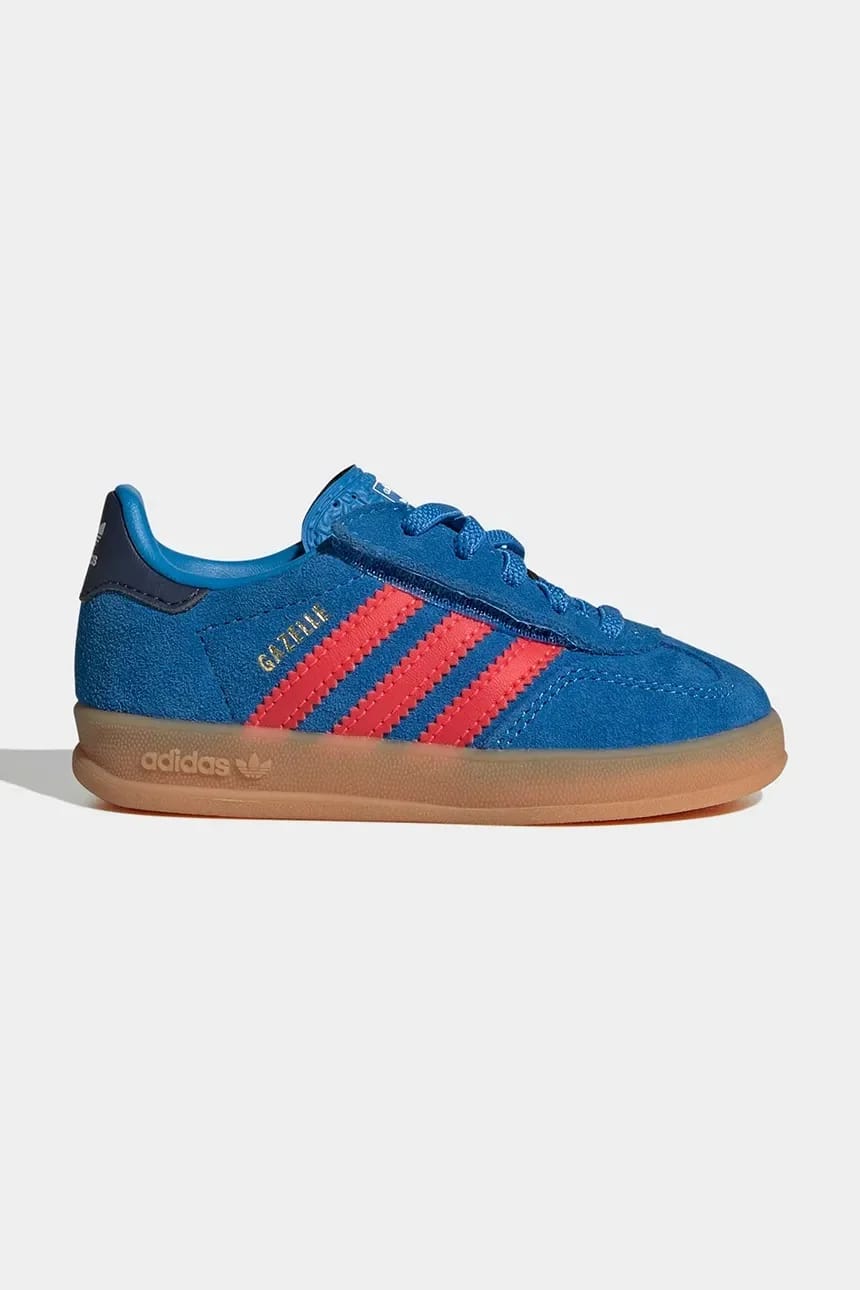 Детские кроссовки GAZELLE INDOOR синие для мальчиков