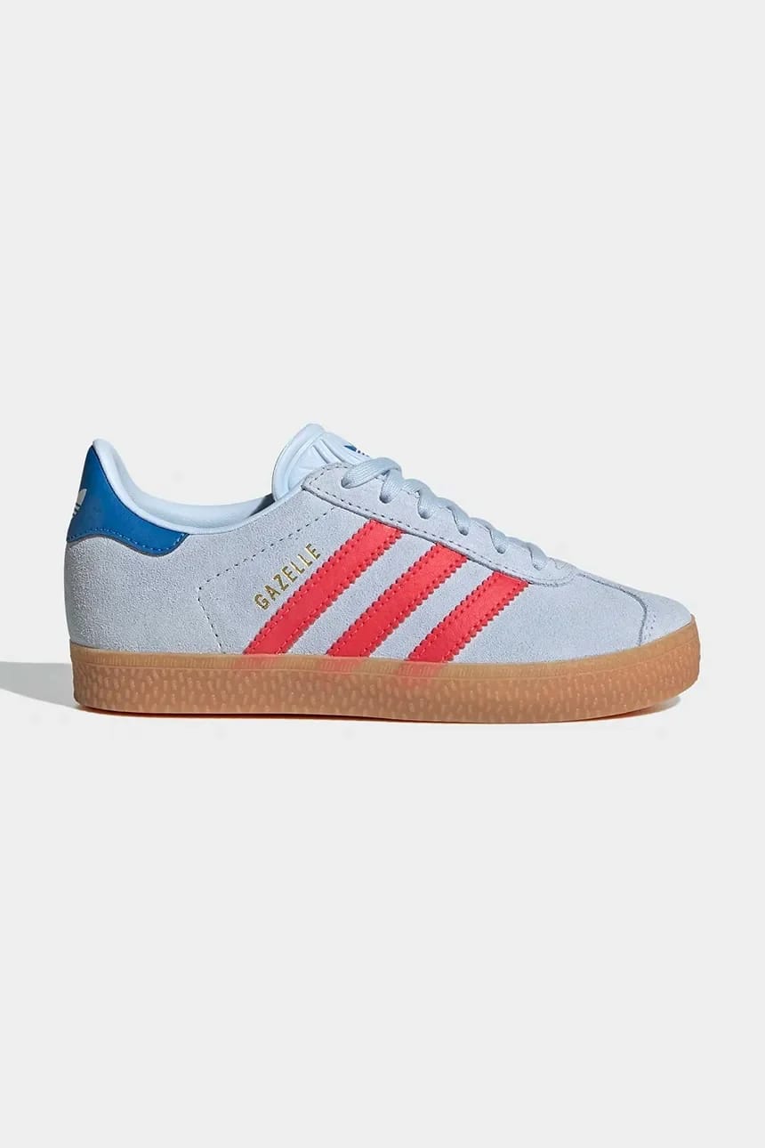 Детские замшевые кроссовки GAZELLE синие для мальчиков