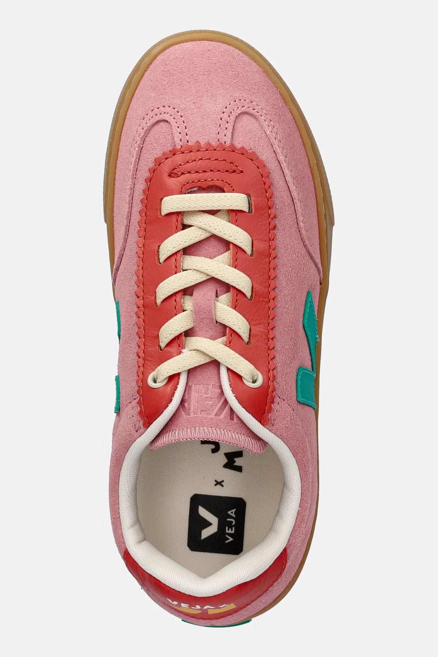 Детские замшевые кроссовки Veja X JELLY MALLOW SML VOLLEY - фото 4