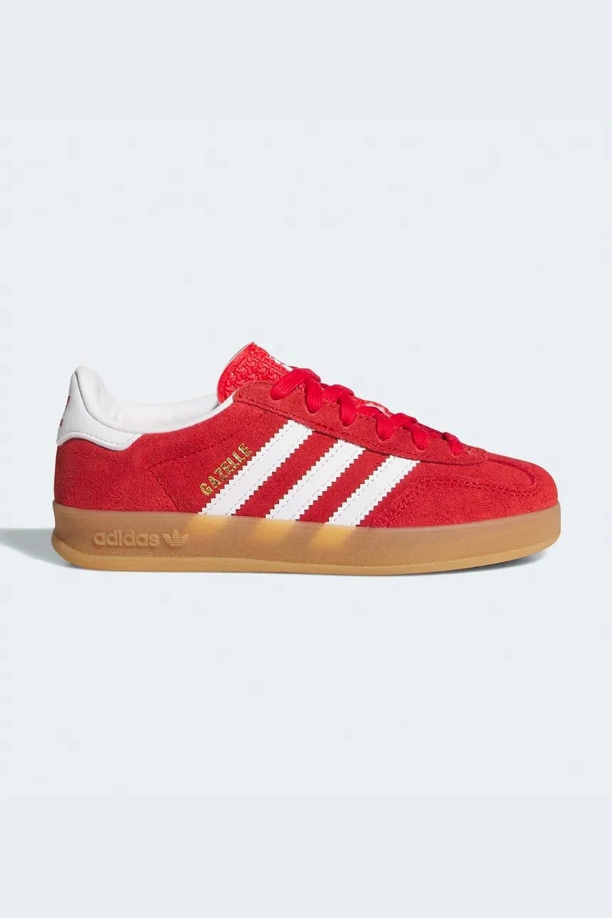 Детские кроссовки GAZELLE INDOOR красные для мальчиков