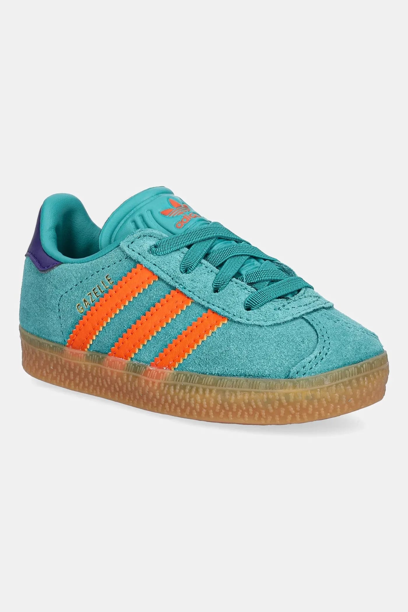 Детские замшевые кроссовки GAZELLE бирюзовые для мальчиков
