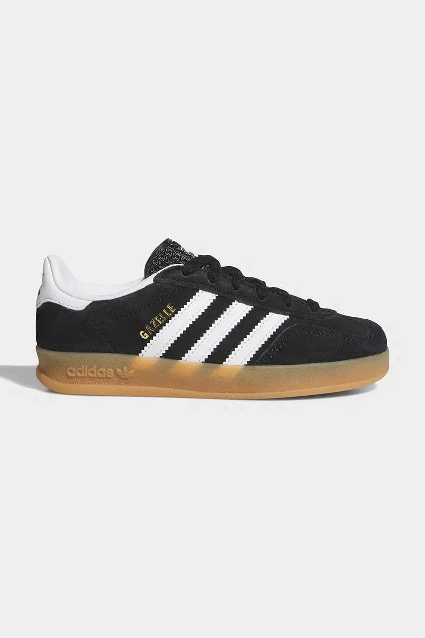 Детские кроссовки GAZELLE INDOOR черные для мальчиков