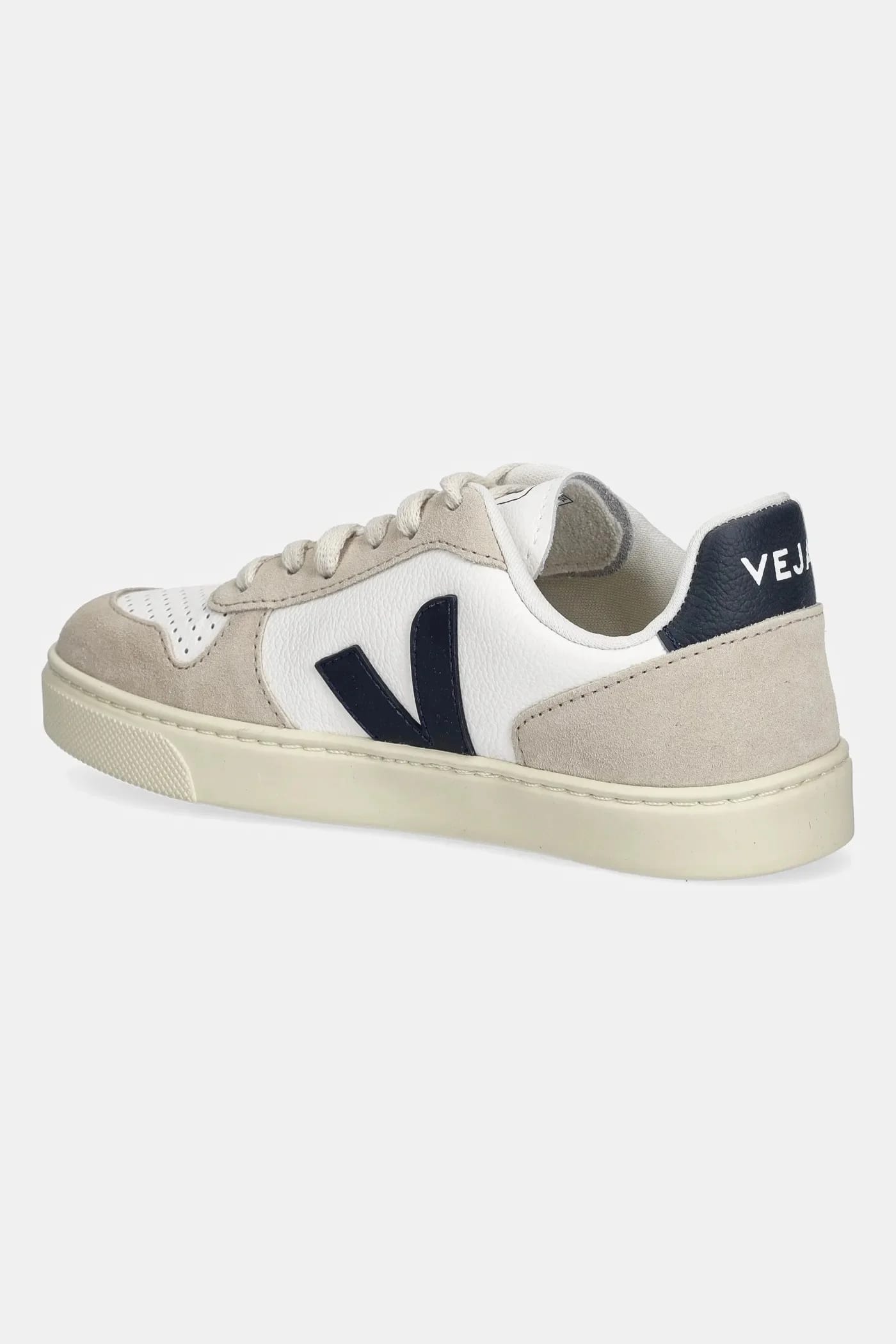 Детские кожаные кроссовки Small V-10 Laces бежевые для мальчиков - фото 3