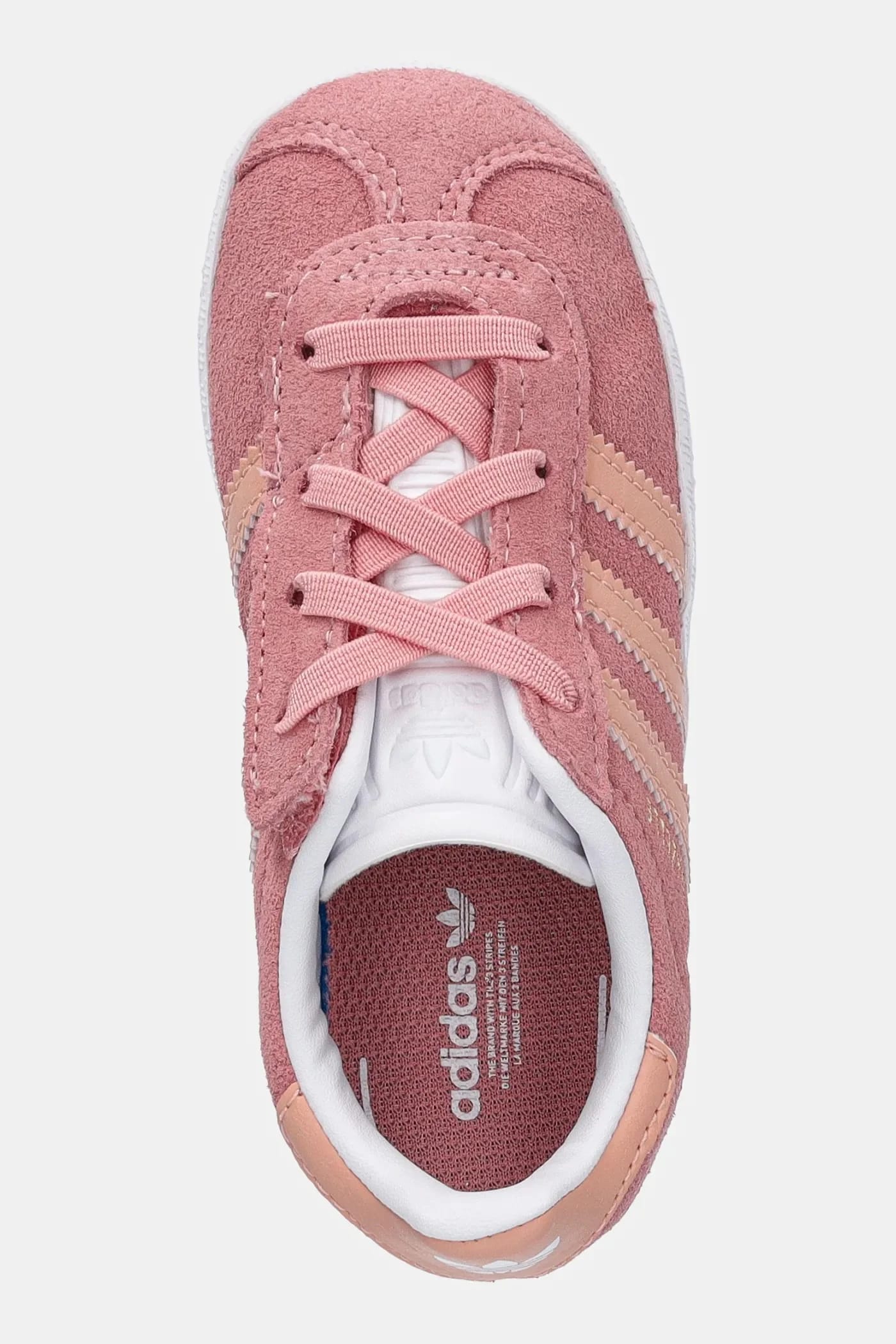 Детские замшевые кроссовки GAZELLE розовые для девочек - фото 4