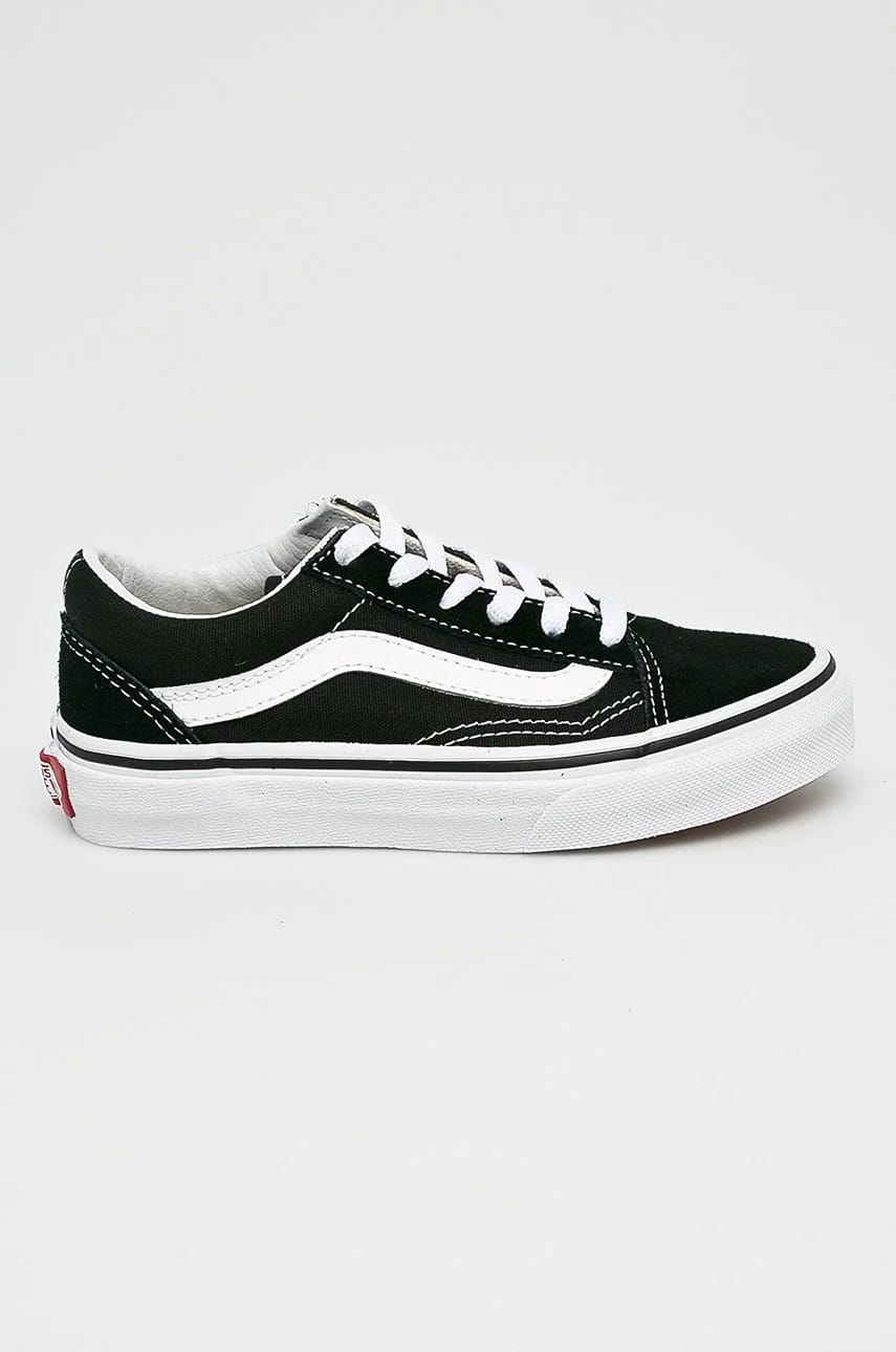 Детские кроссовки Old Skool черные для девочек