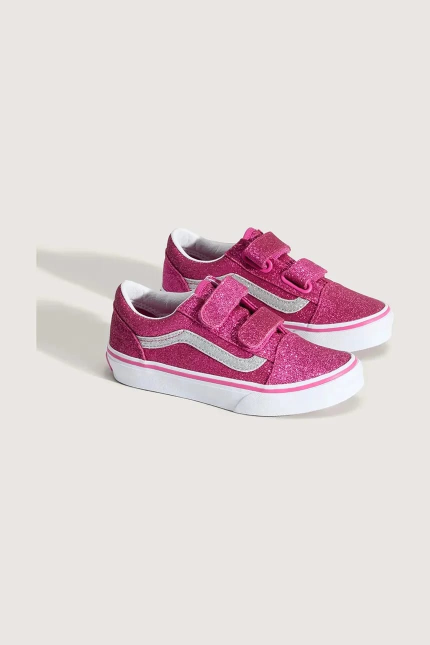 Детские кроссовки Old Skool V розовые для девочек - фото 2