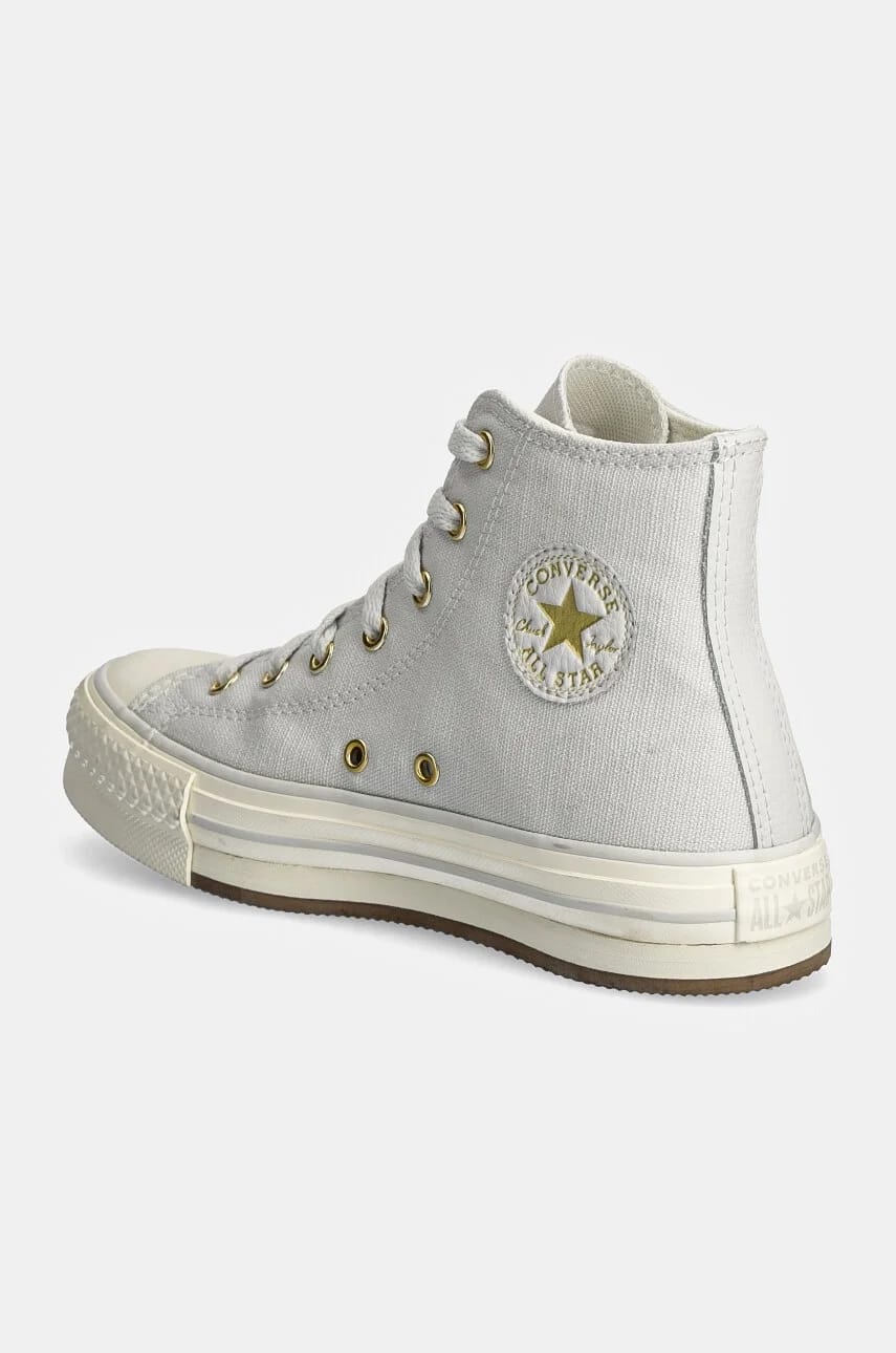 Детские кроссовки CHUCK TAYLOR ALL STAR EVA LIFT серые для девочек - фото 3