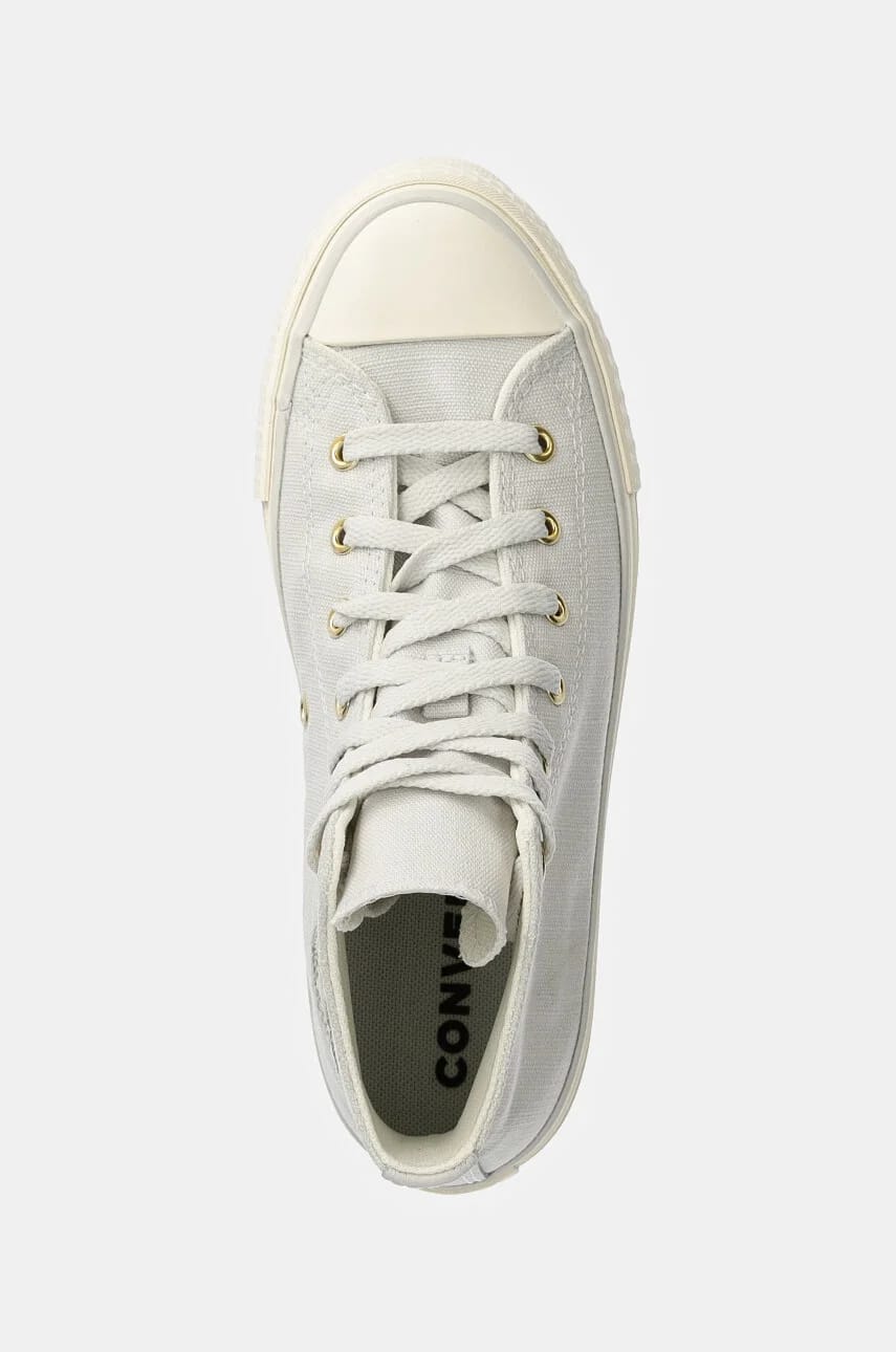 Детские кроссовки CHUCK TAYLOR ALL STAR EVA LIFT серые для девочек - фото 5