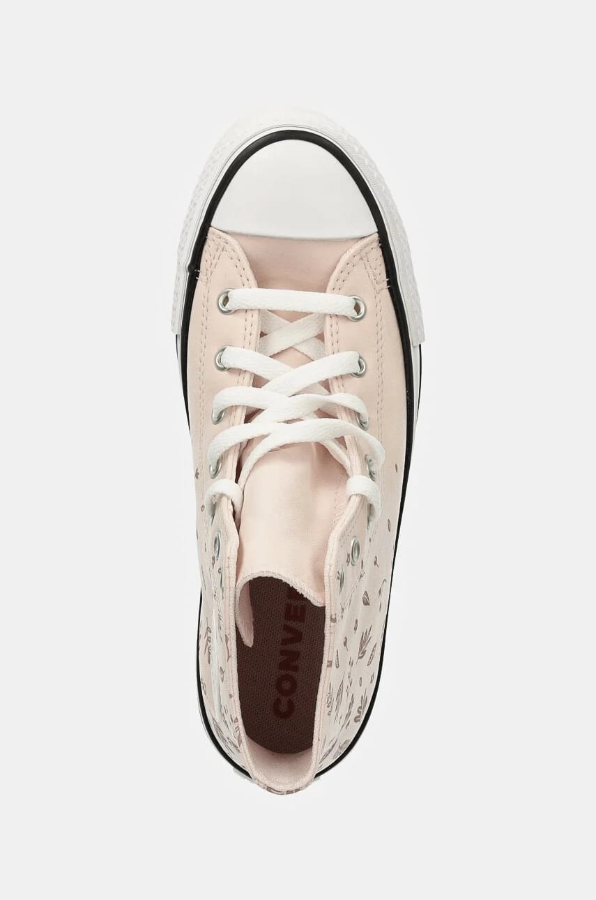 Детские кроссовки CHUCK TAYLOR ALL STAR EVA LIFT розовые для девочек - фото 4
