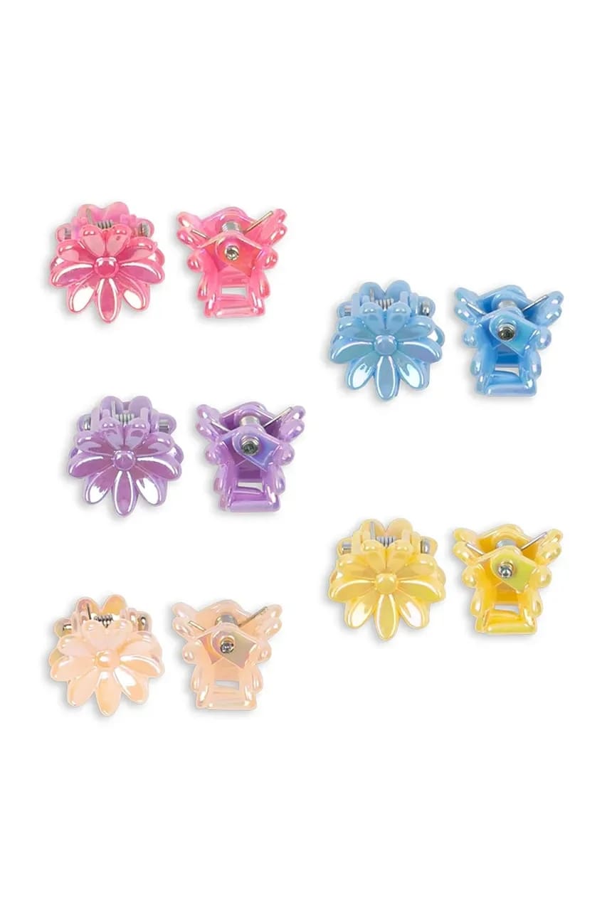 Детские заколки для волос MINI FLOWER HAIR CLAWS 10 шт. - фото 3