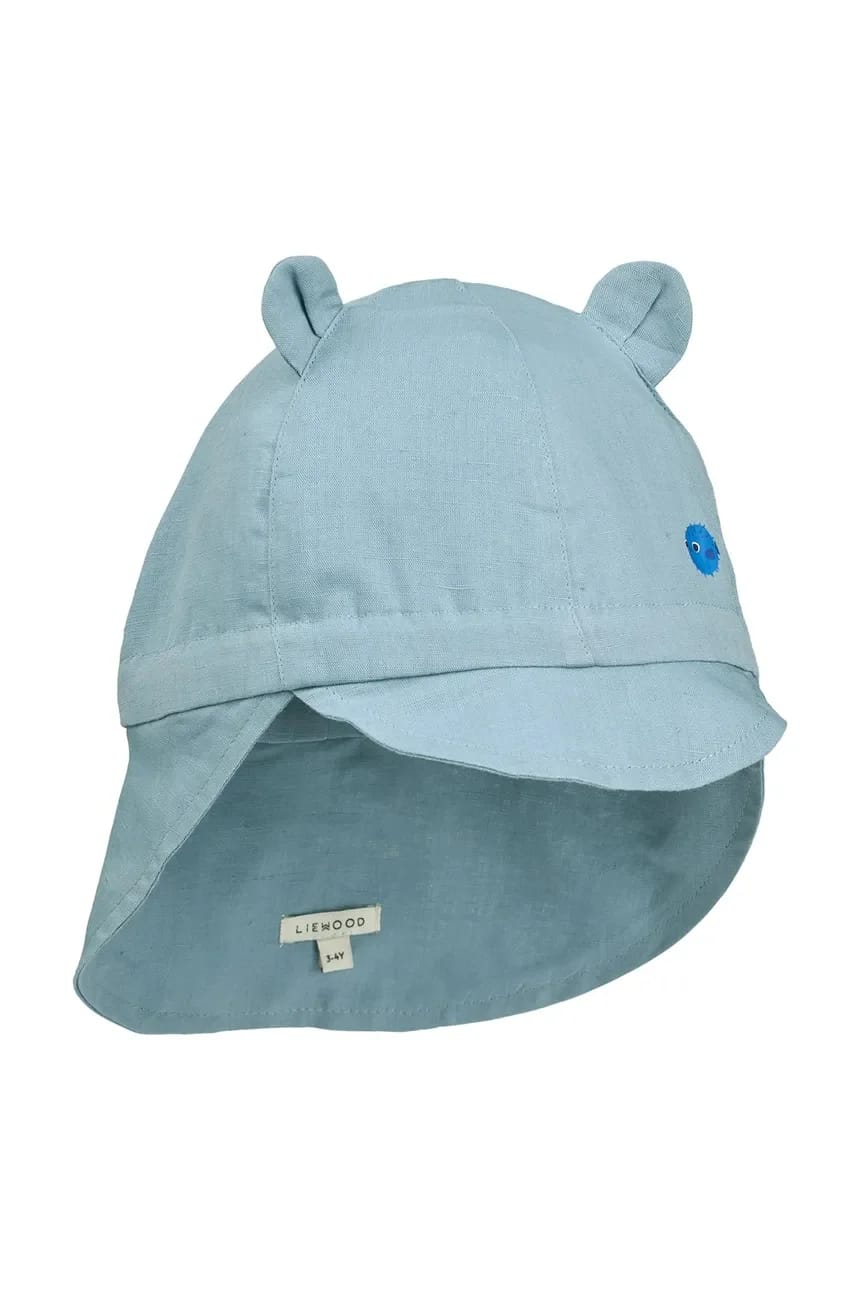 Детская хлопковая бейсболка Gorm Linen Sun Hat With Ears