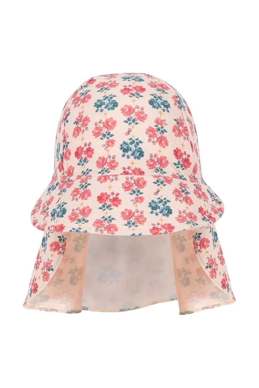 Детская бейсболка MANUCA FRILL SUN HAT GRS розовая для девочек - фото 2