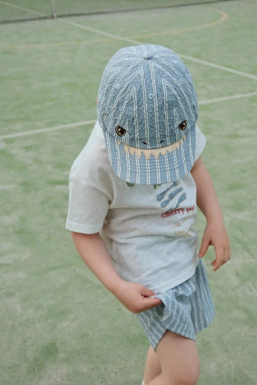 Детская хлопковая бейсболка ELLIOT SHARK CAP GOTS