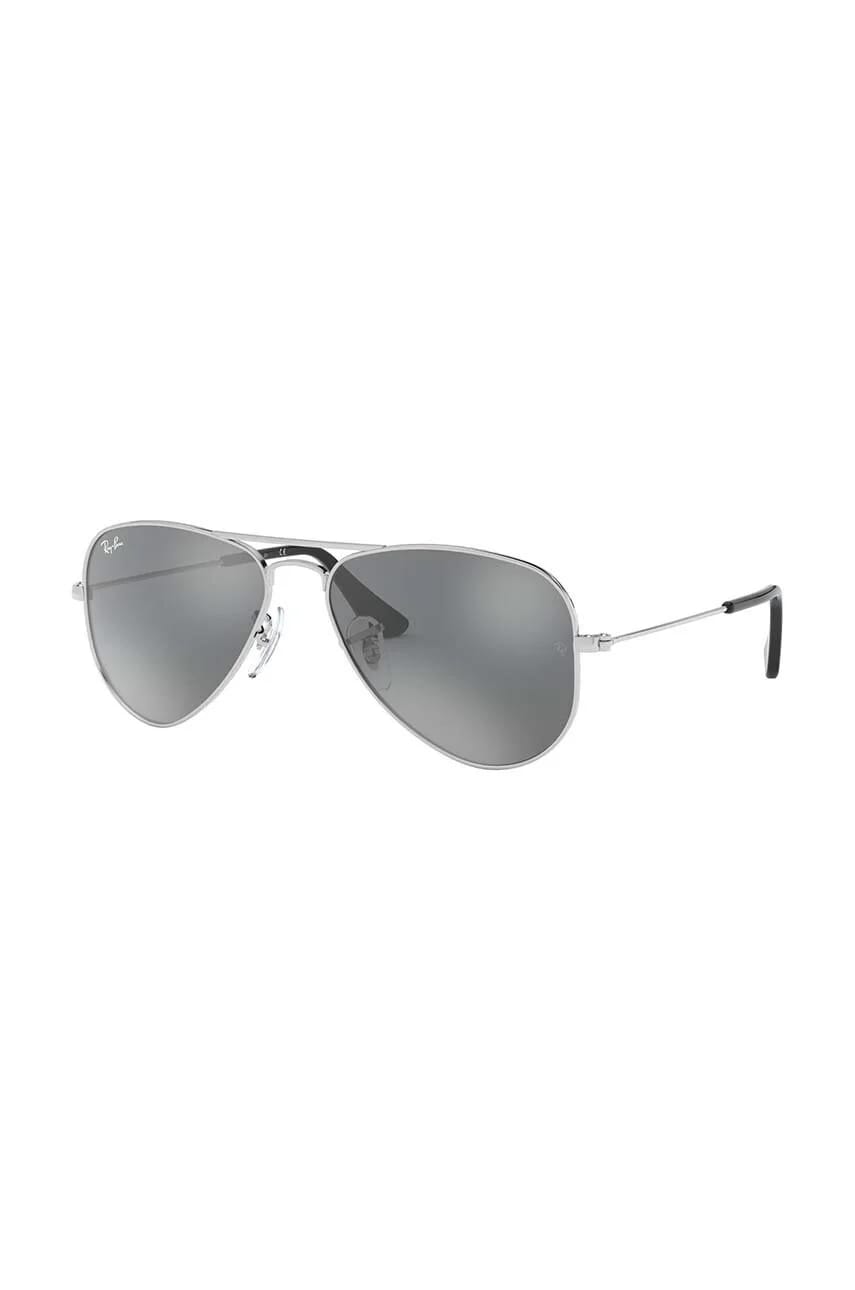 Детские солнцезащитные очки JUNIOR AVIATOR серые для мальчиков