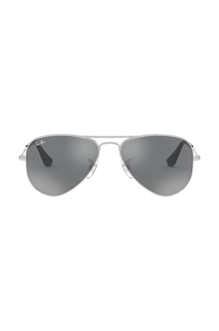 Детские солнцезащитные очки JUNIOR AVIATOR серые для мальчиков - фото 2