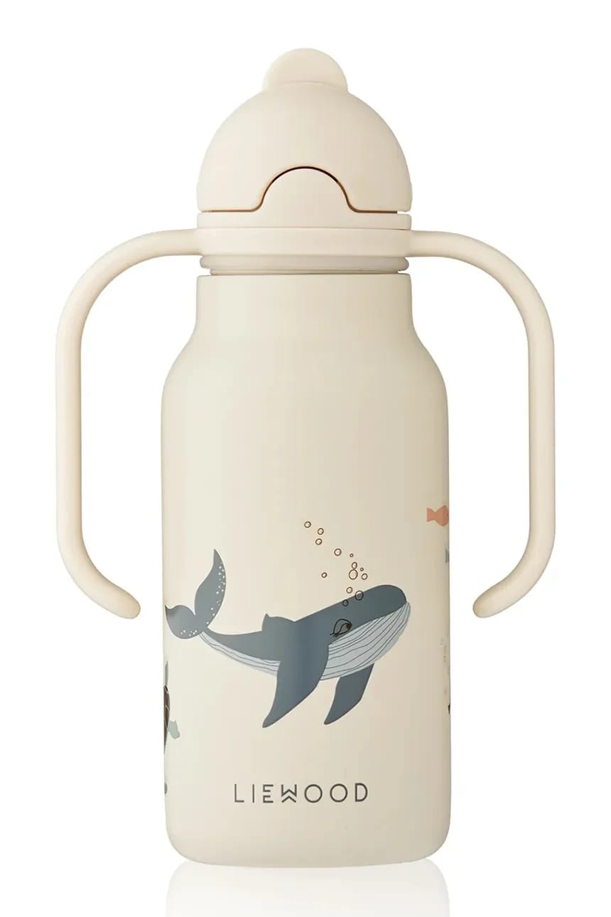 Термобутылка детская Kimmie Water Bottle 250 мл бежевый для мальчиков