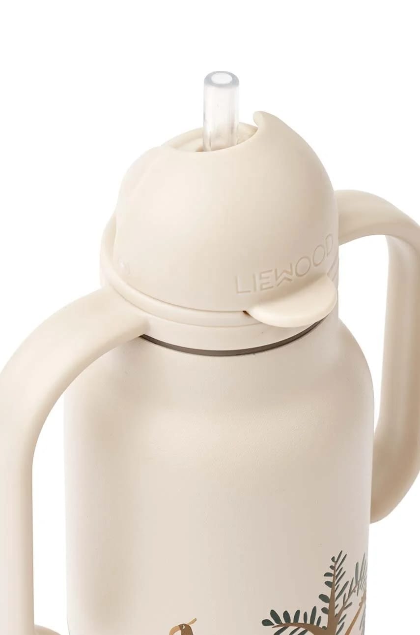 Термобутылка детская Kimmie Water Bottle 250 мл бежевый для мальчиков - фото 3