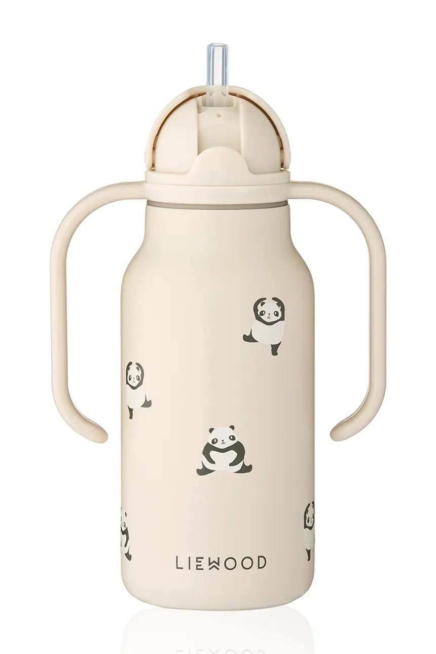 Термобутылка детская Kimmie Water Bottle 250 мл бежевый для мальчиков - фото 2