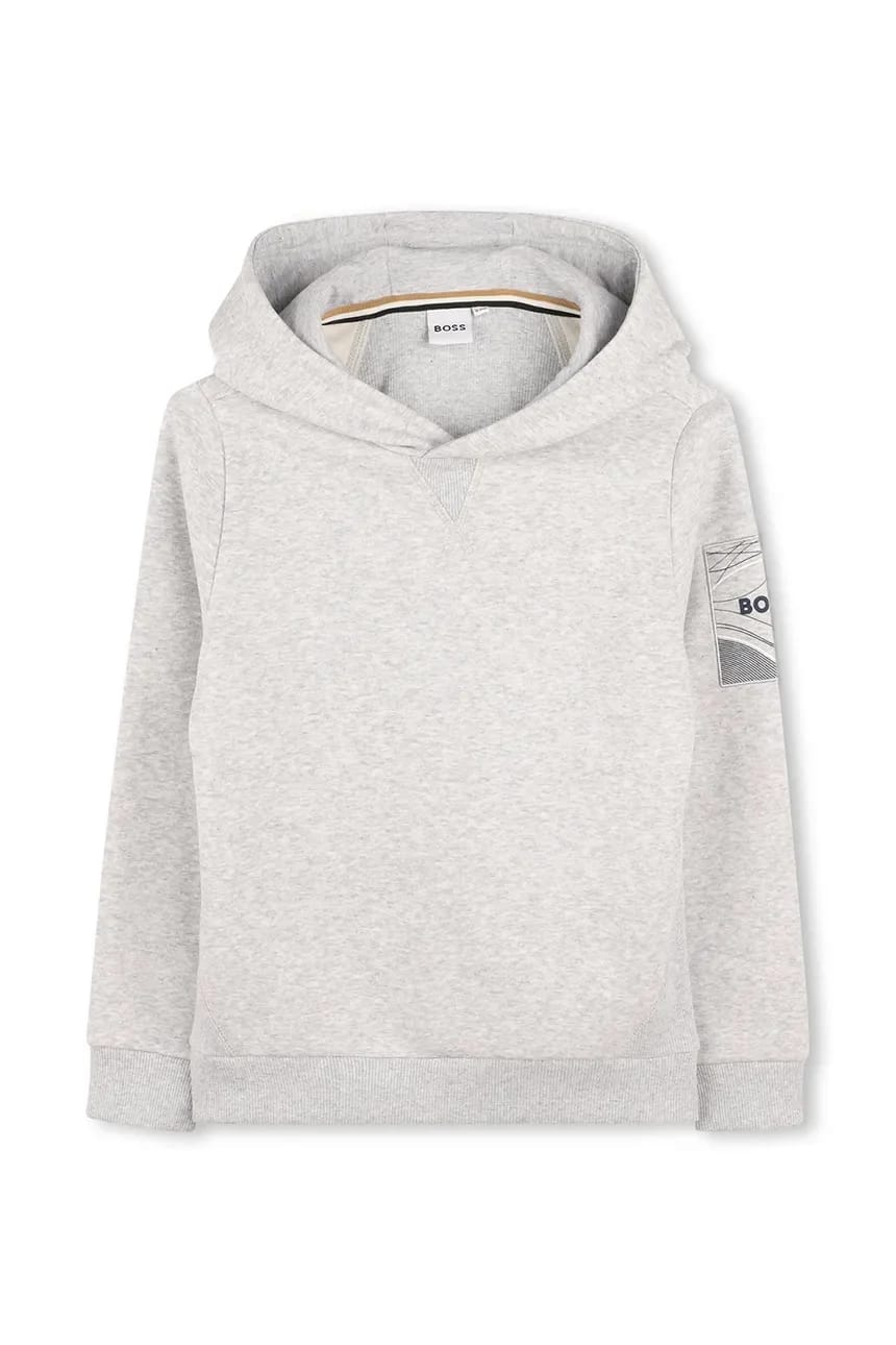 Детская толстовка серая для мальчиков