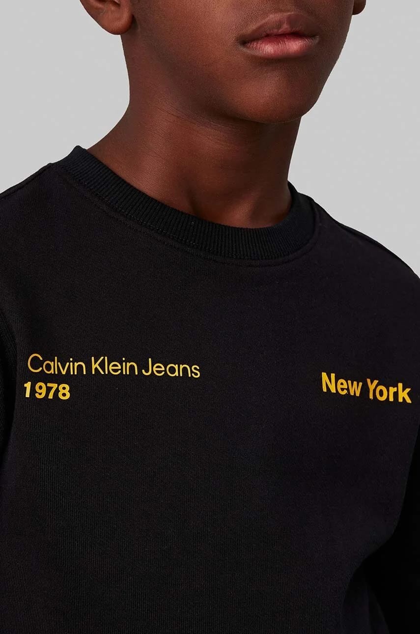 Детская хлопковая толстовка черная для мальчиков - фото 2