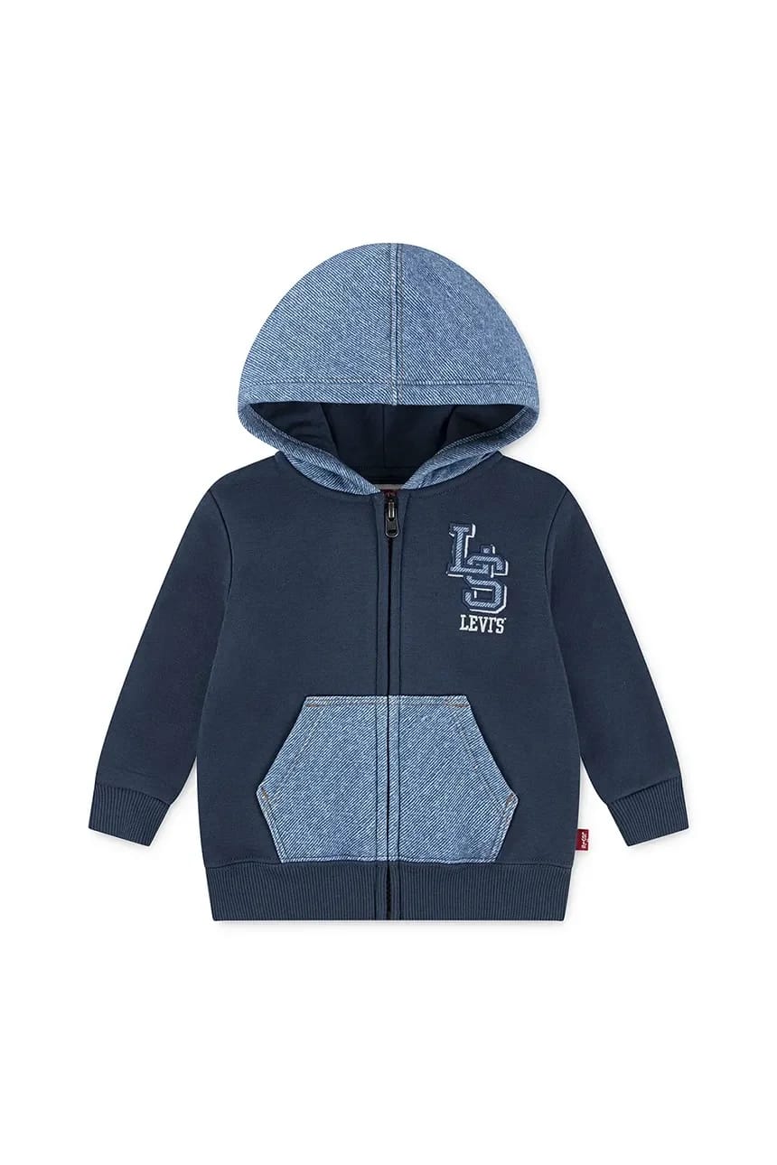 Хлопковая детская толстовка KNIT DENIM на молнии