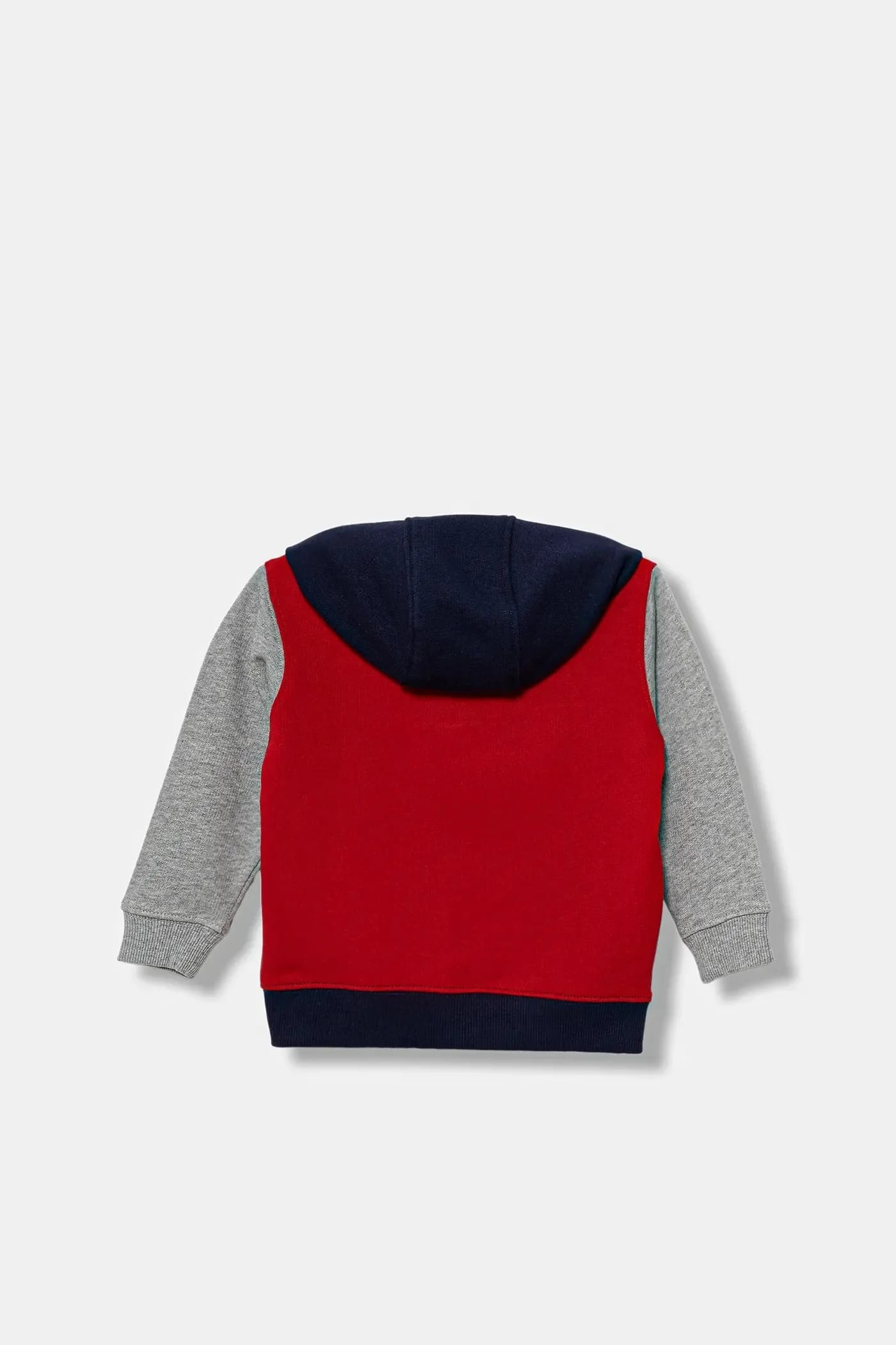 Детская хлопковая толстовка красная для мальчиков - фото 2