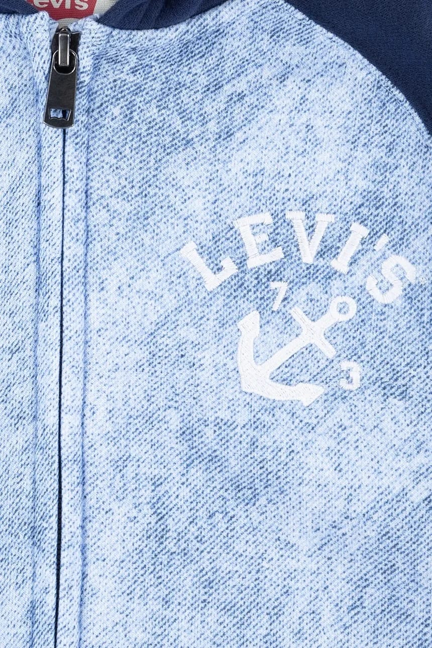 Детская толстовка TROMPE LOEIL DENIM HOODIE - фото 4