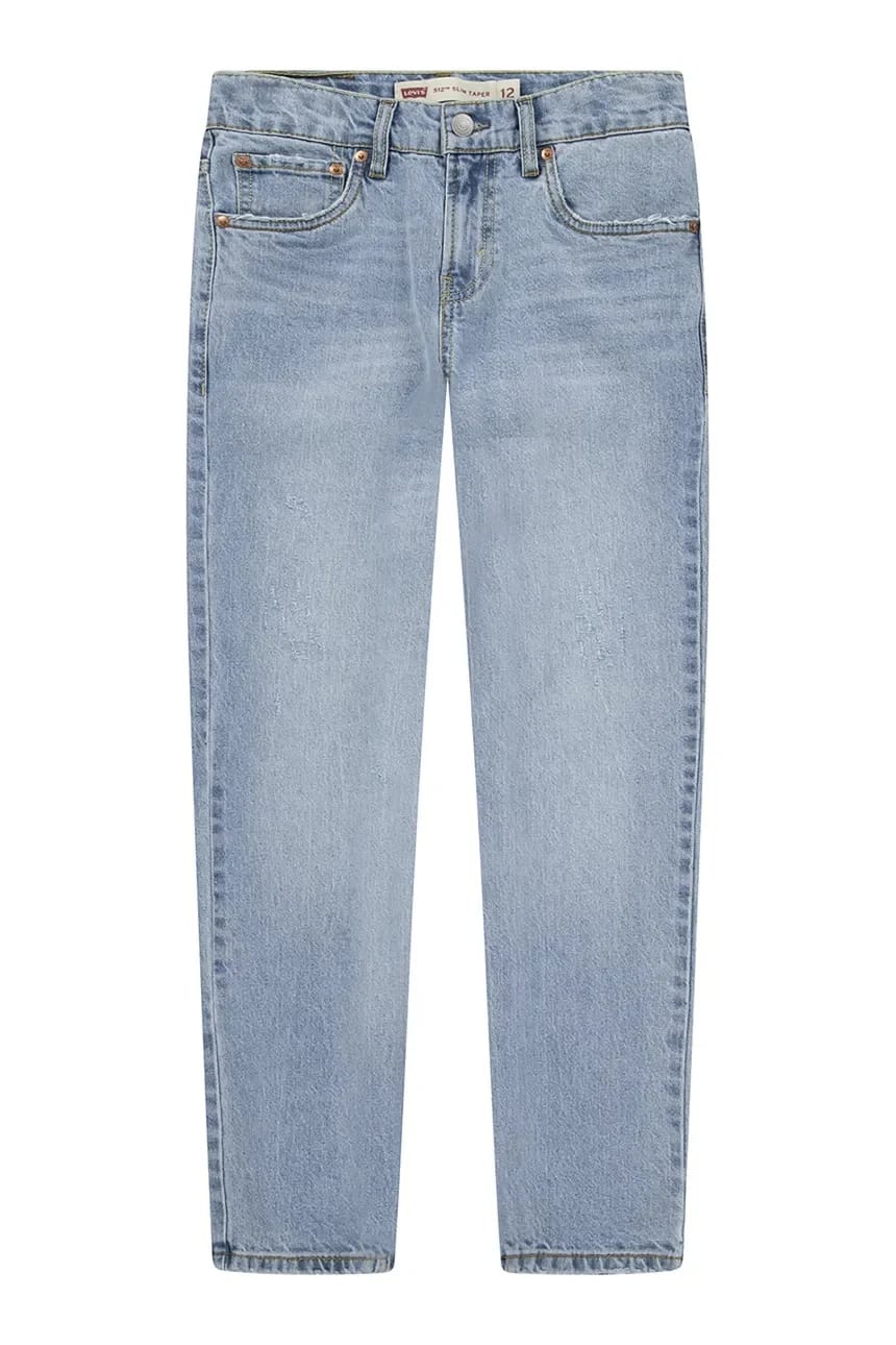 Детские джинсы 512 SLIM TAPER JEANS синие для мальчиков - фото 2