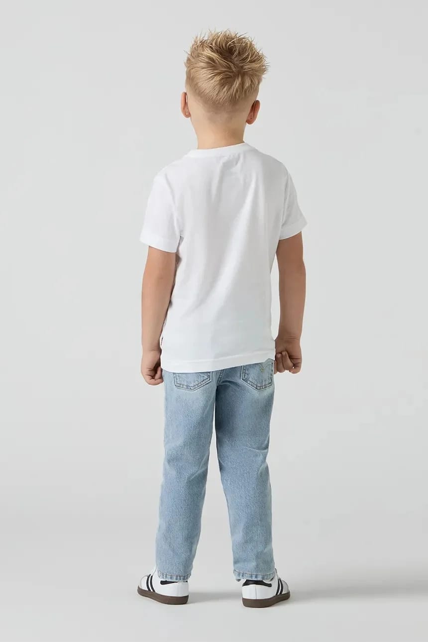 Детские джинсы 512 SLIM TAPER JEANS синие для мальчиков - фото 7