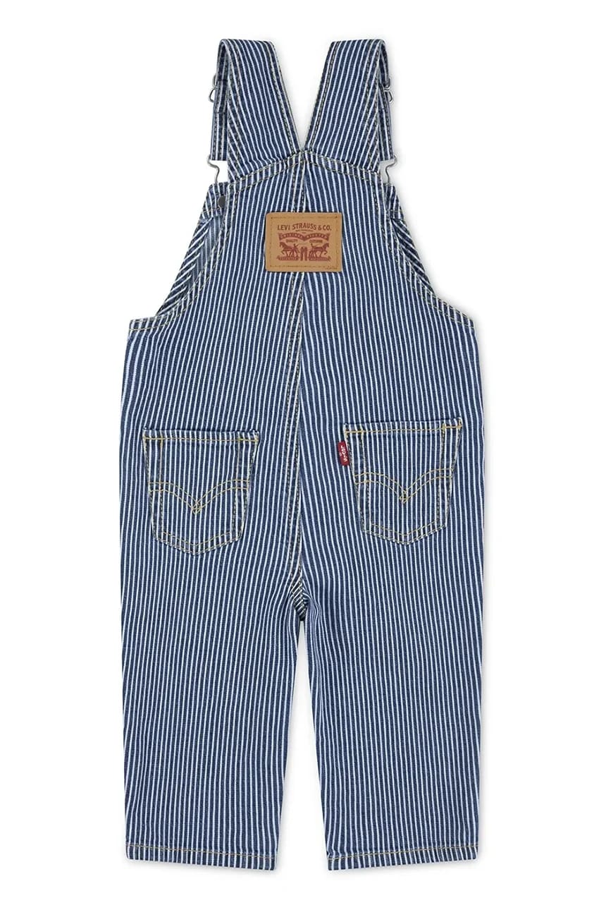 Детский джинсовый комбинезон RAILROAD STRIPE COVERALL - фото 2