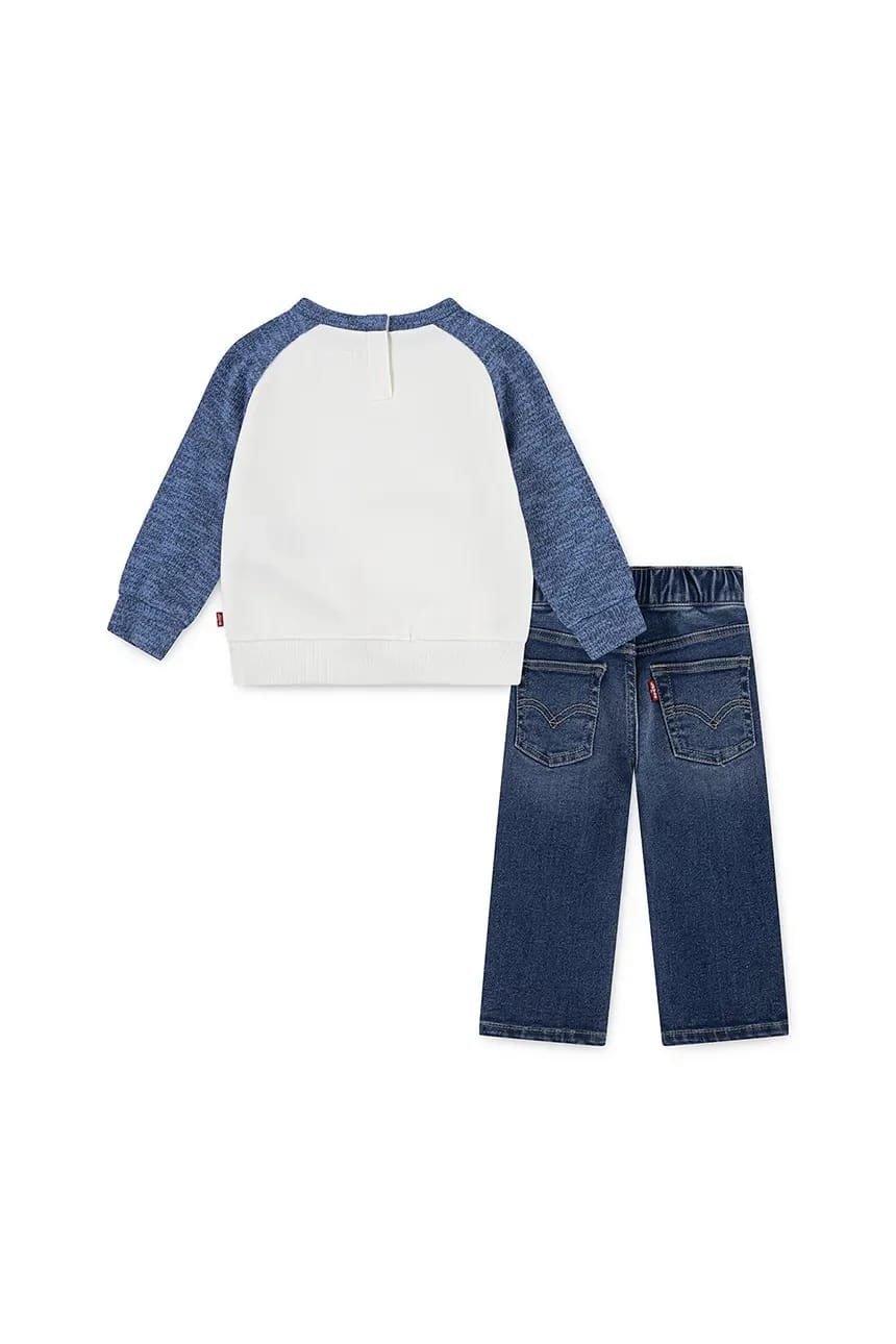 SNIT MOTO CREW & DENIM SET Комплект из 2 предметов для малышей - фото 2