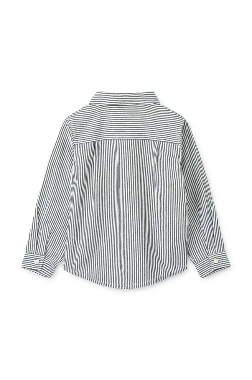 Детская хлопковая рубашка Costa Stripe - фото 3