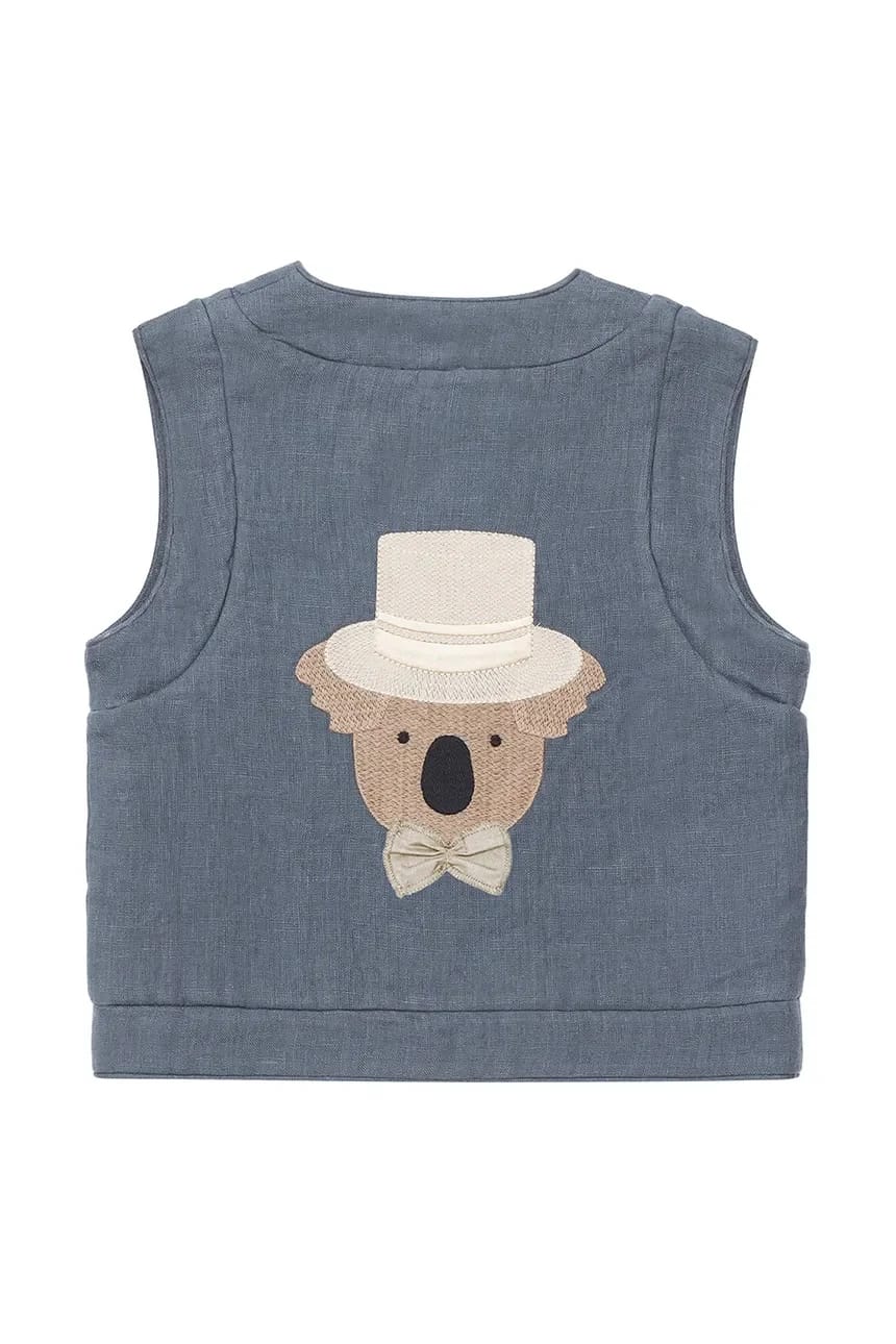 Детский льняной жилет Larsel Linen Gilet Groom - фото 3