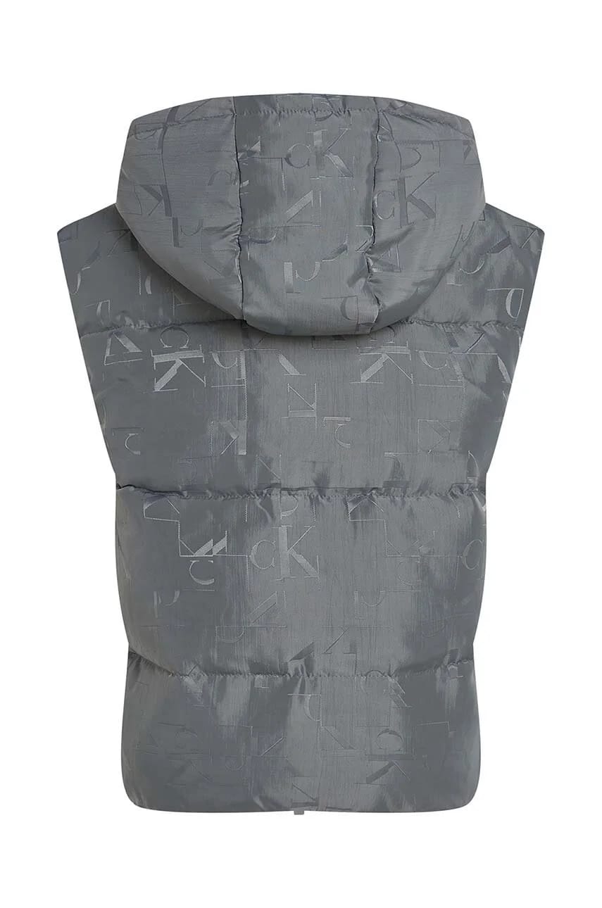 Детский жилет серый для мальчиков - фото 2