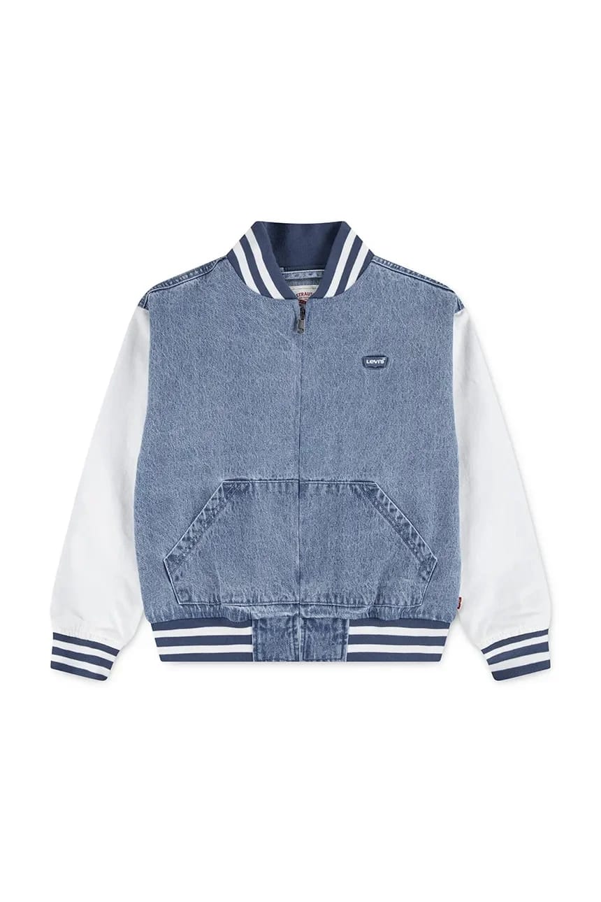 Детская джинсовая куртка DENIM BOMBER JACKET - фото 2