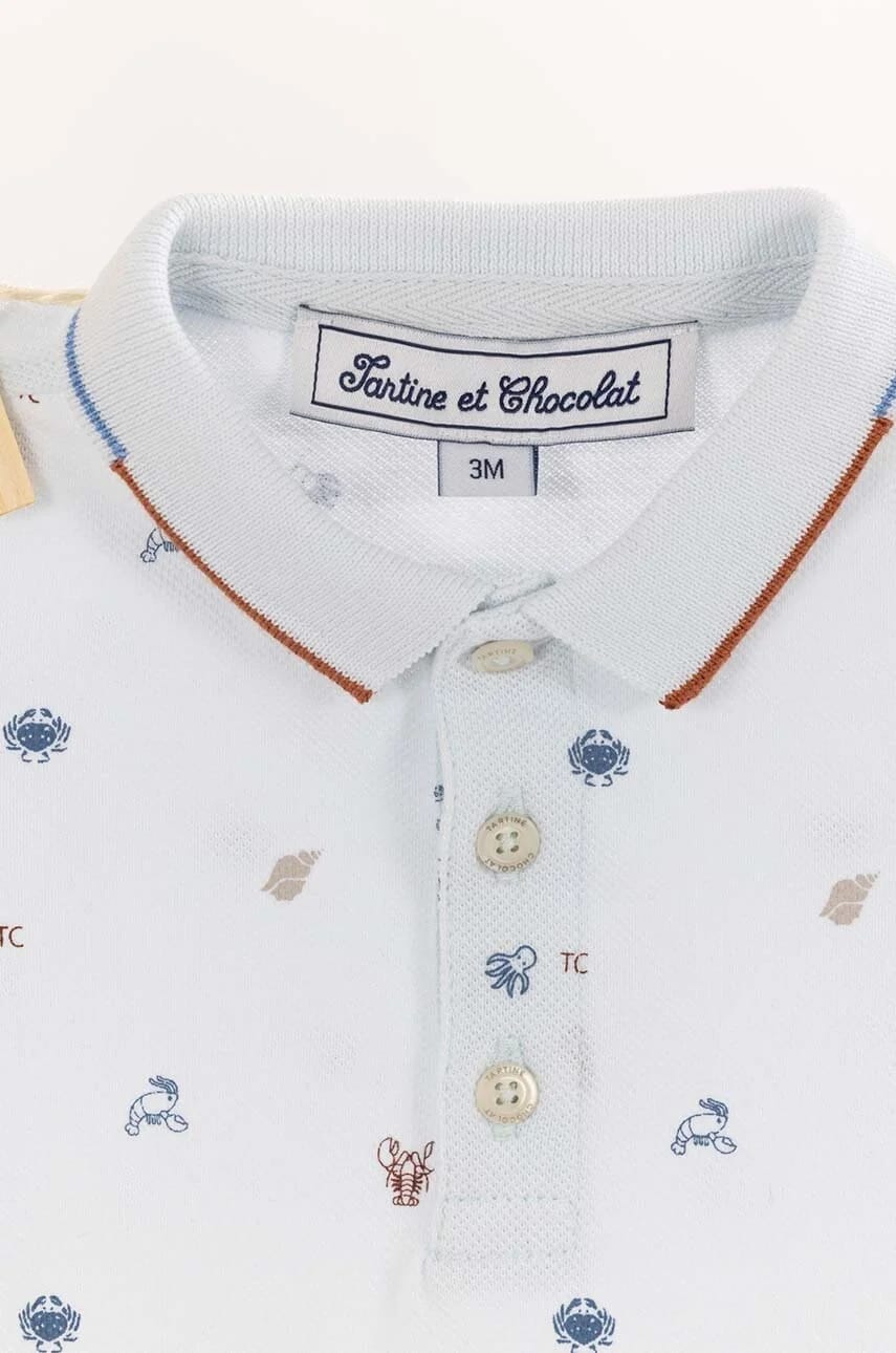 Хлопковые детские комбинезоны синий для мальчиков - фото 8