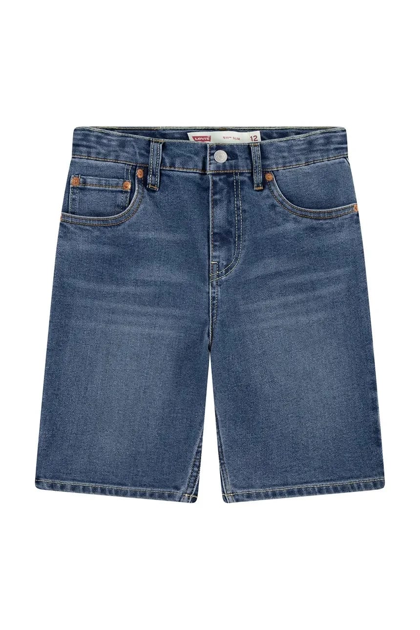 Детские джинсовые шорты NEW 511 SLIM FIT DENIM SHORT синие для мальчиков - фото 2