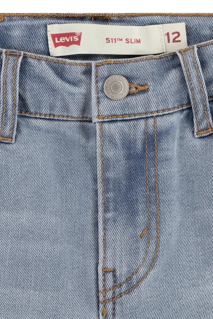 Детские джинсовые шорты NEW 511 SLIM FIT DENIM SHORT синие для мальчиков - фото 3