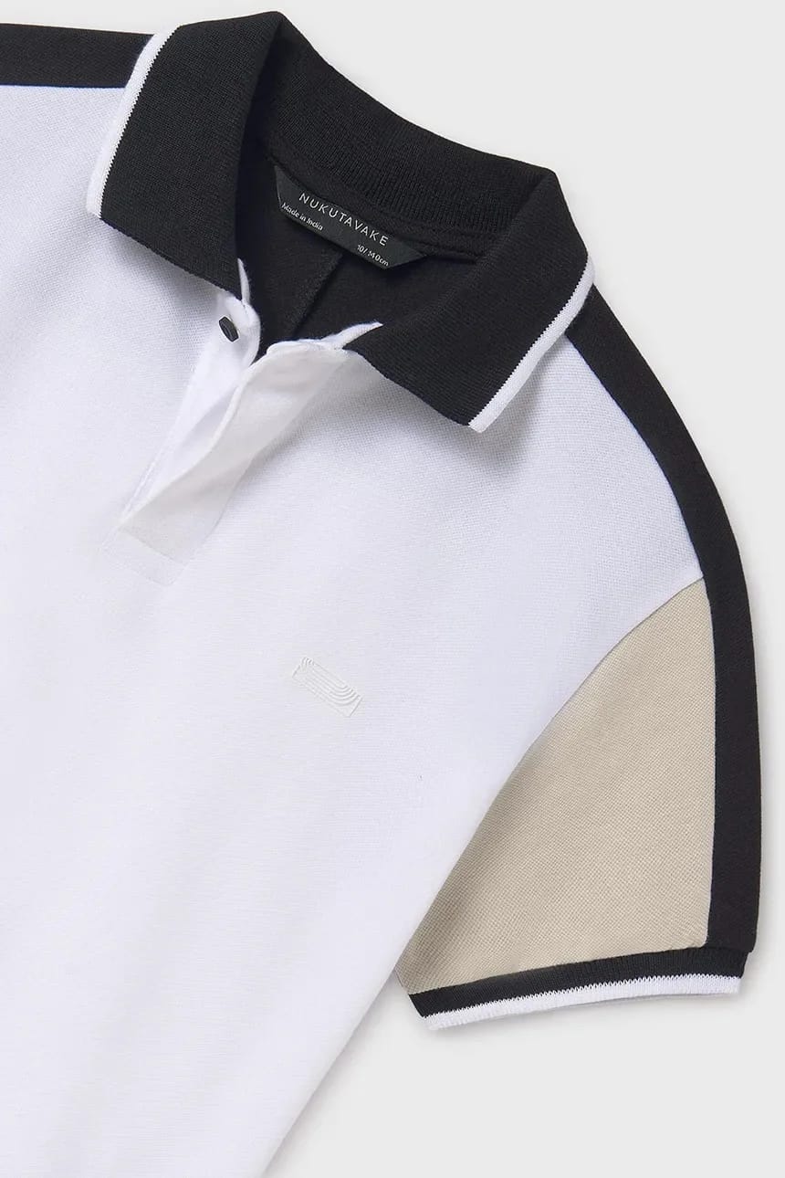 Детское поло бежевое для мальчиков - фото 3