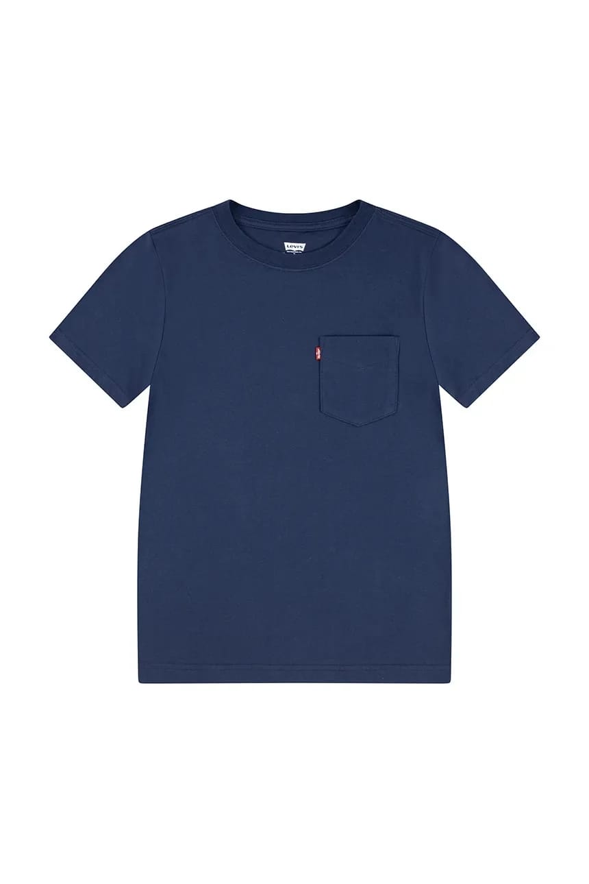 Детская хлопковая футболка SUNSET POCKET TEE военно-морской для мальчиков