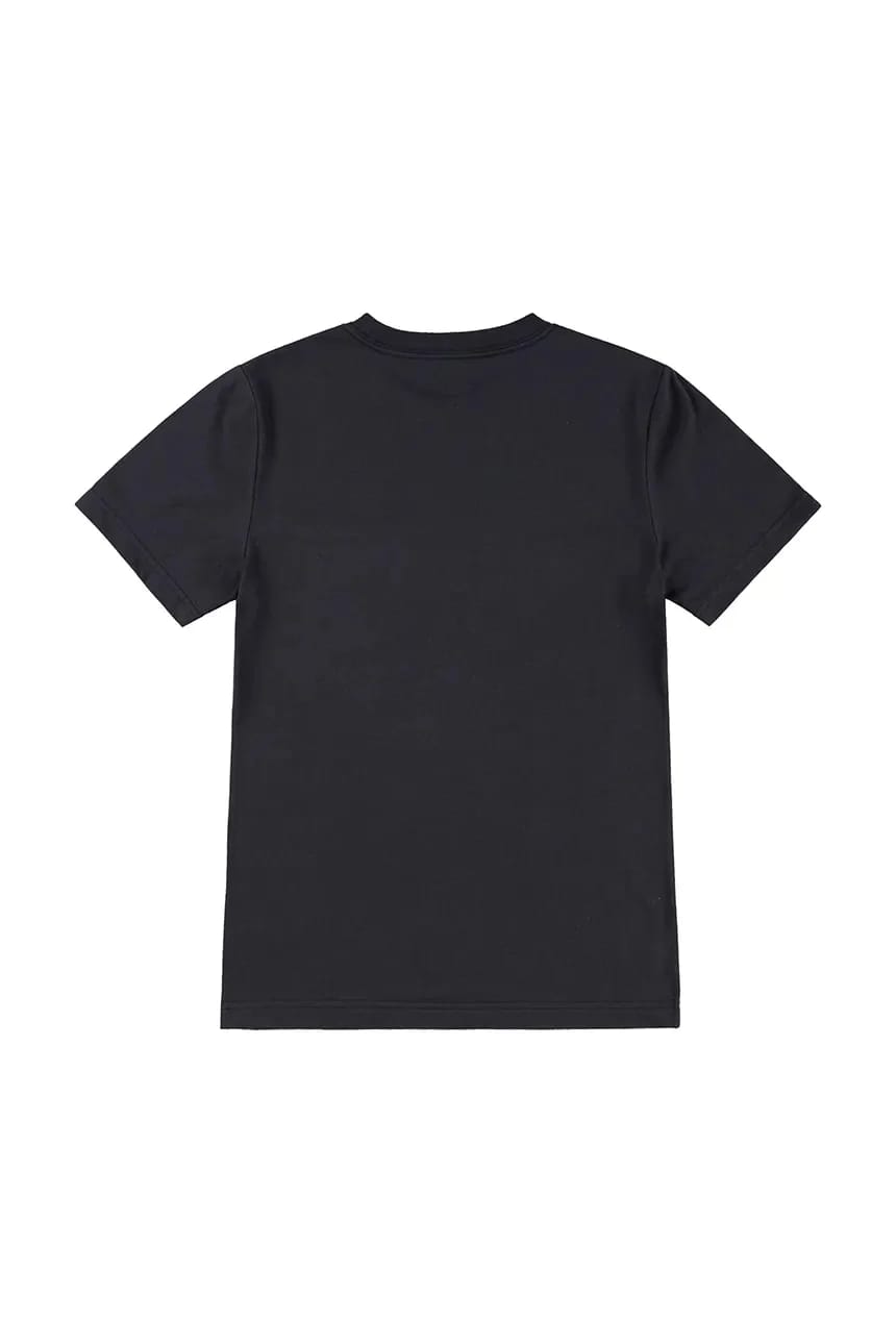 Детская хлопковая футболка SUNSET POCKET TEE черная для мальчиков - фото 2
